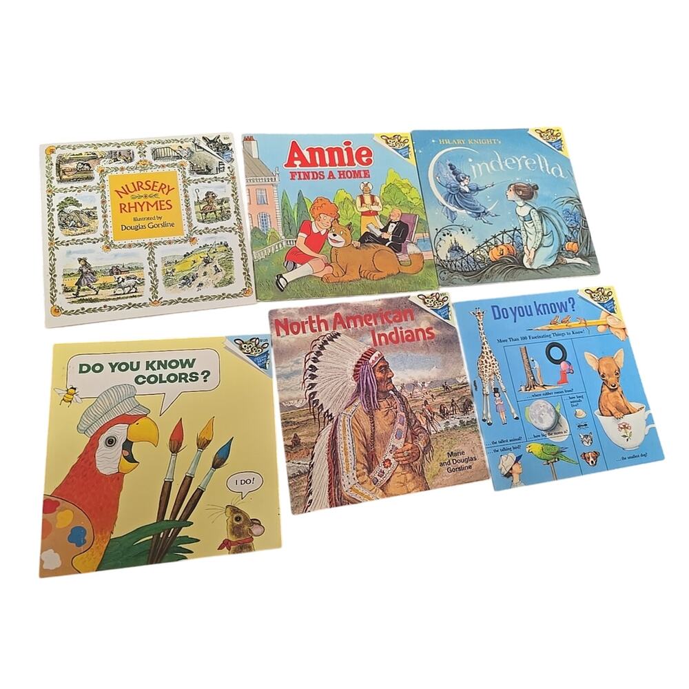 Lot of 6 Mixed Authors Nursery Rhymes Random House Paperback Children's Books
